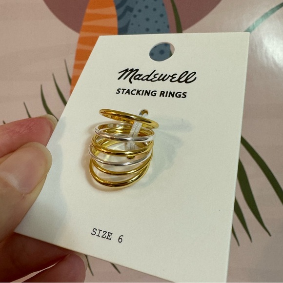 *NWT* Madewell Stacking Rings - Picture 2 of 3
